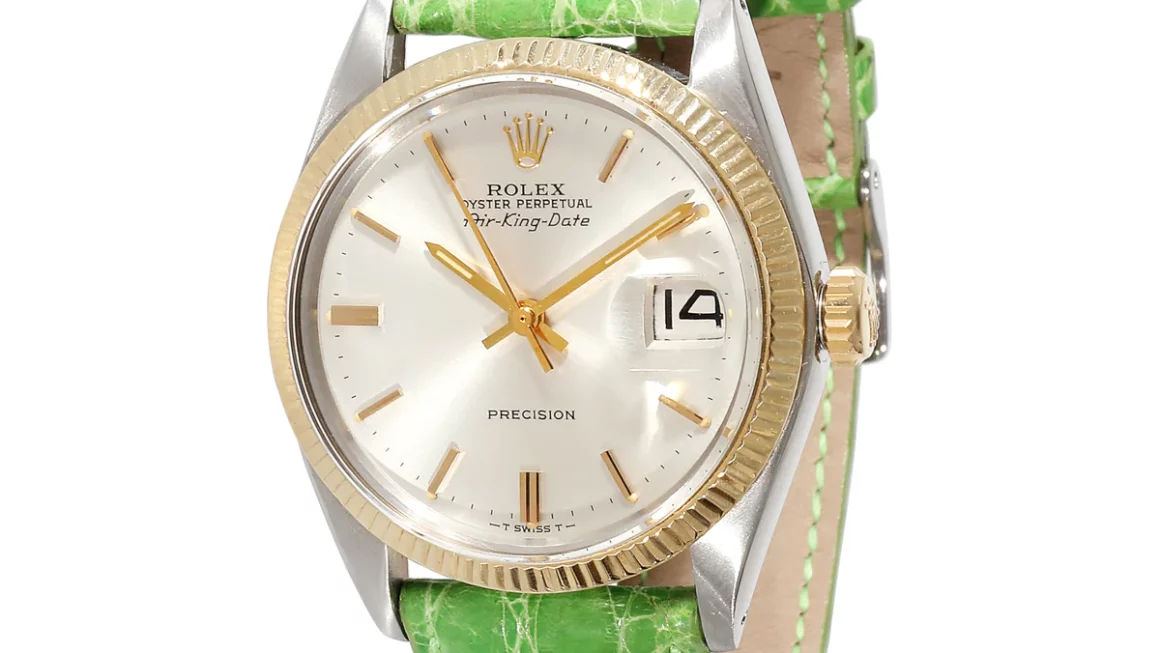Rolex Air King Stainless Steel green