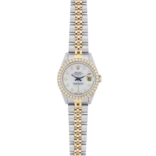 Ladies Two Tone Diamond Rolex Watch