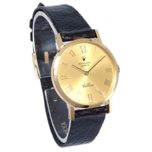 Vintage Gold ROLEX 1991 Cellini Watch 26mm