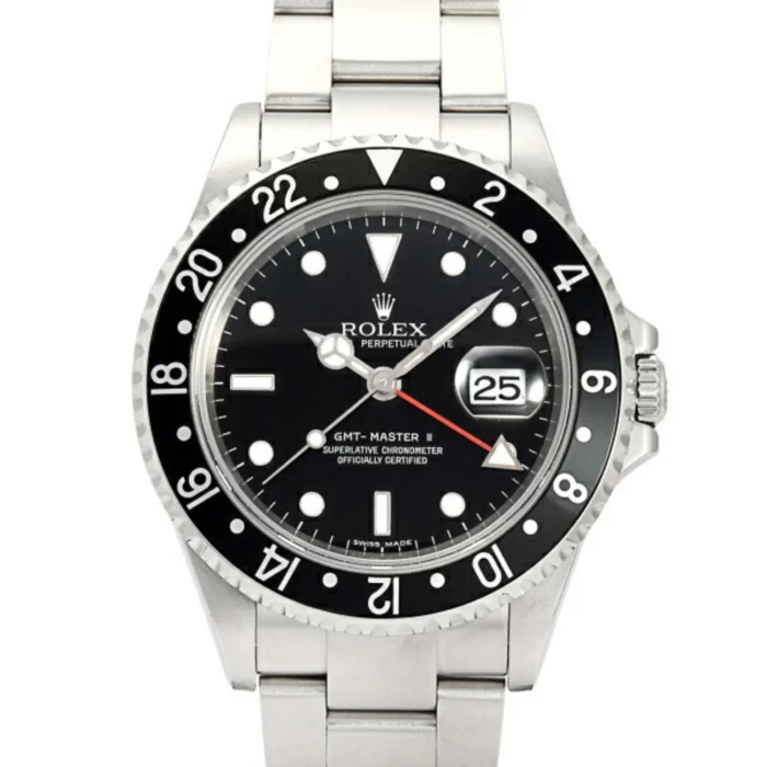 Vintage Rolex GMT-Master II 16710LN Black Dial Men's Watch